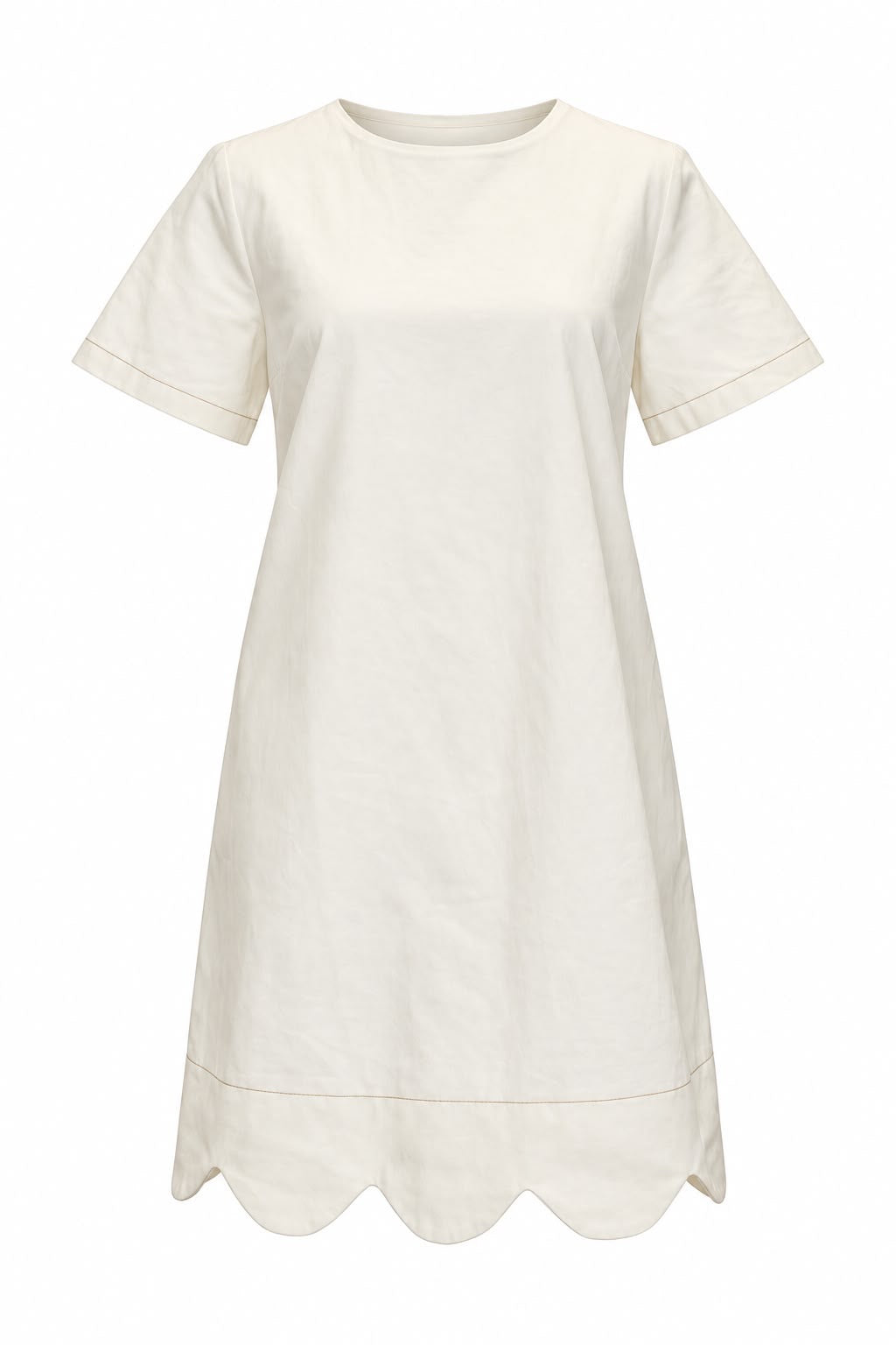 Vestido corto mezclilla ivory