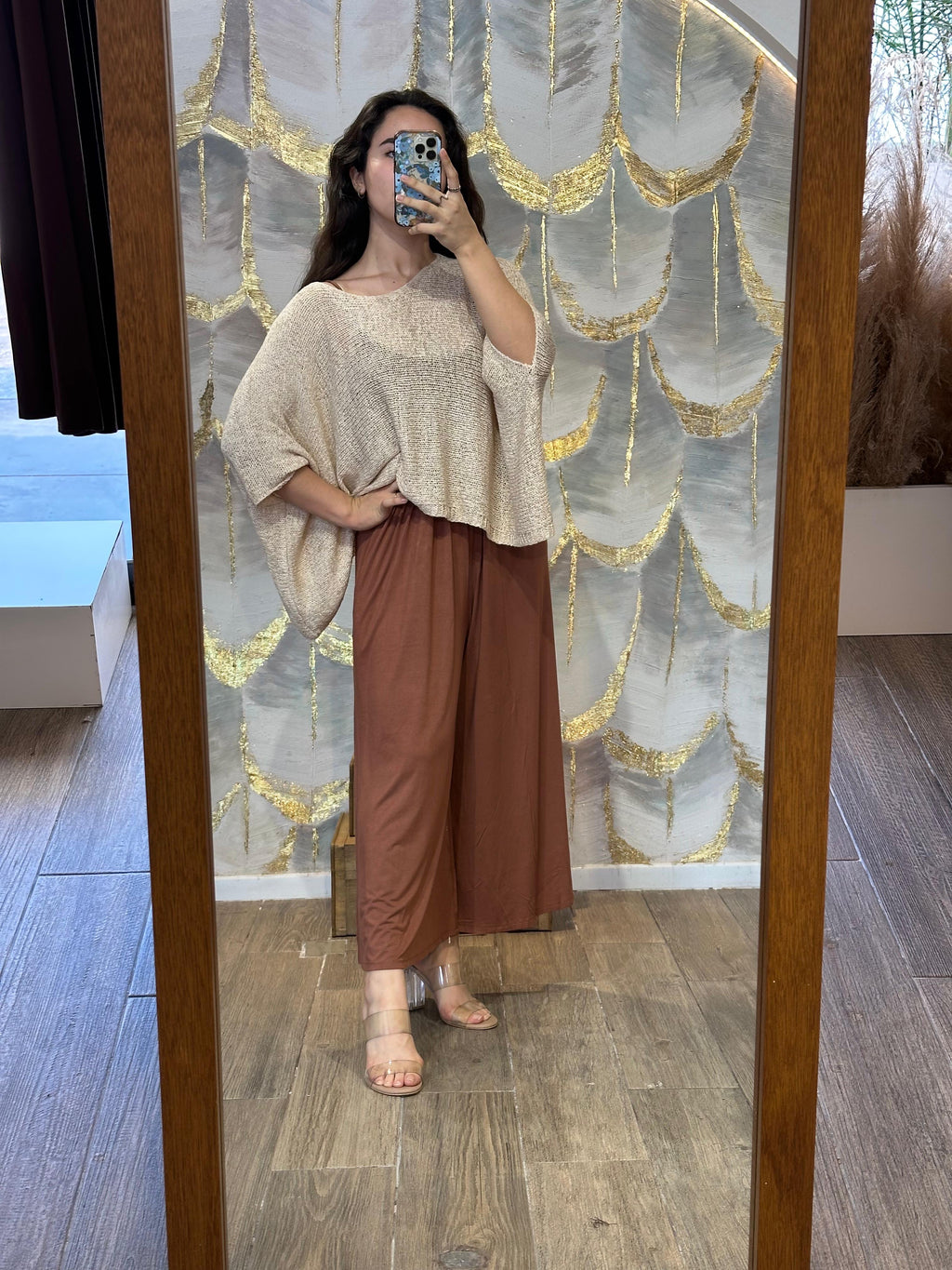 Poncho crema