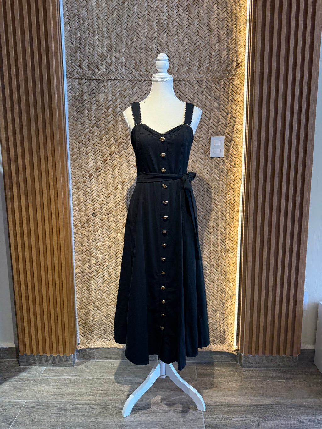 Vestido negro Lino