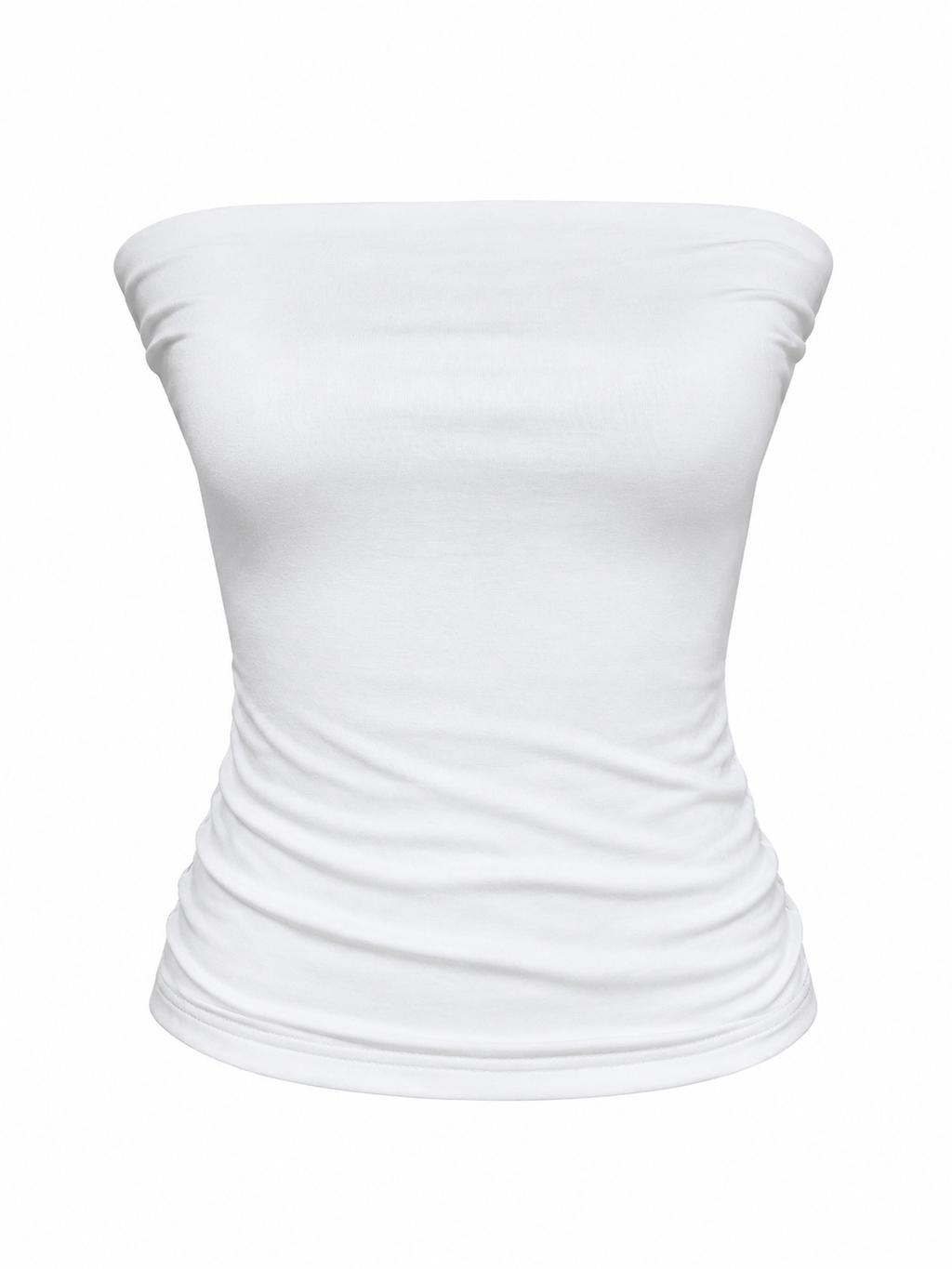 Blusa straple blanca algodón