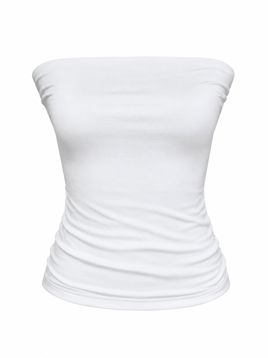 Blusa straple blanca algodón