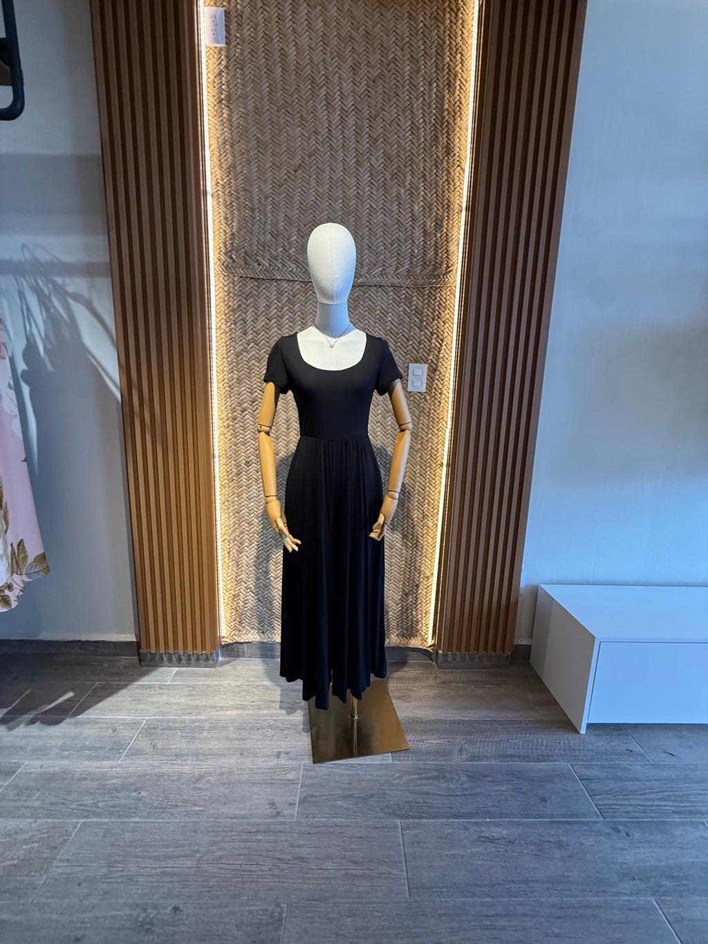 Jumpsuit negro algodón