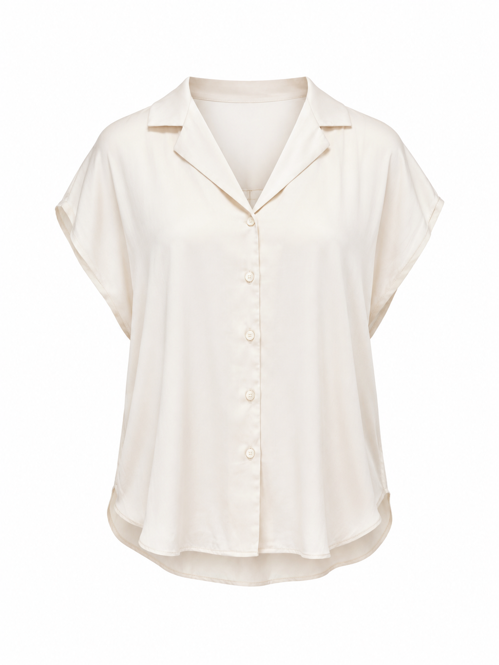 Blusa camisera  botones beige