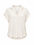 Blusa camisera  botones beige