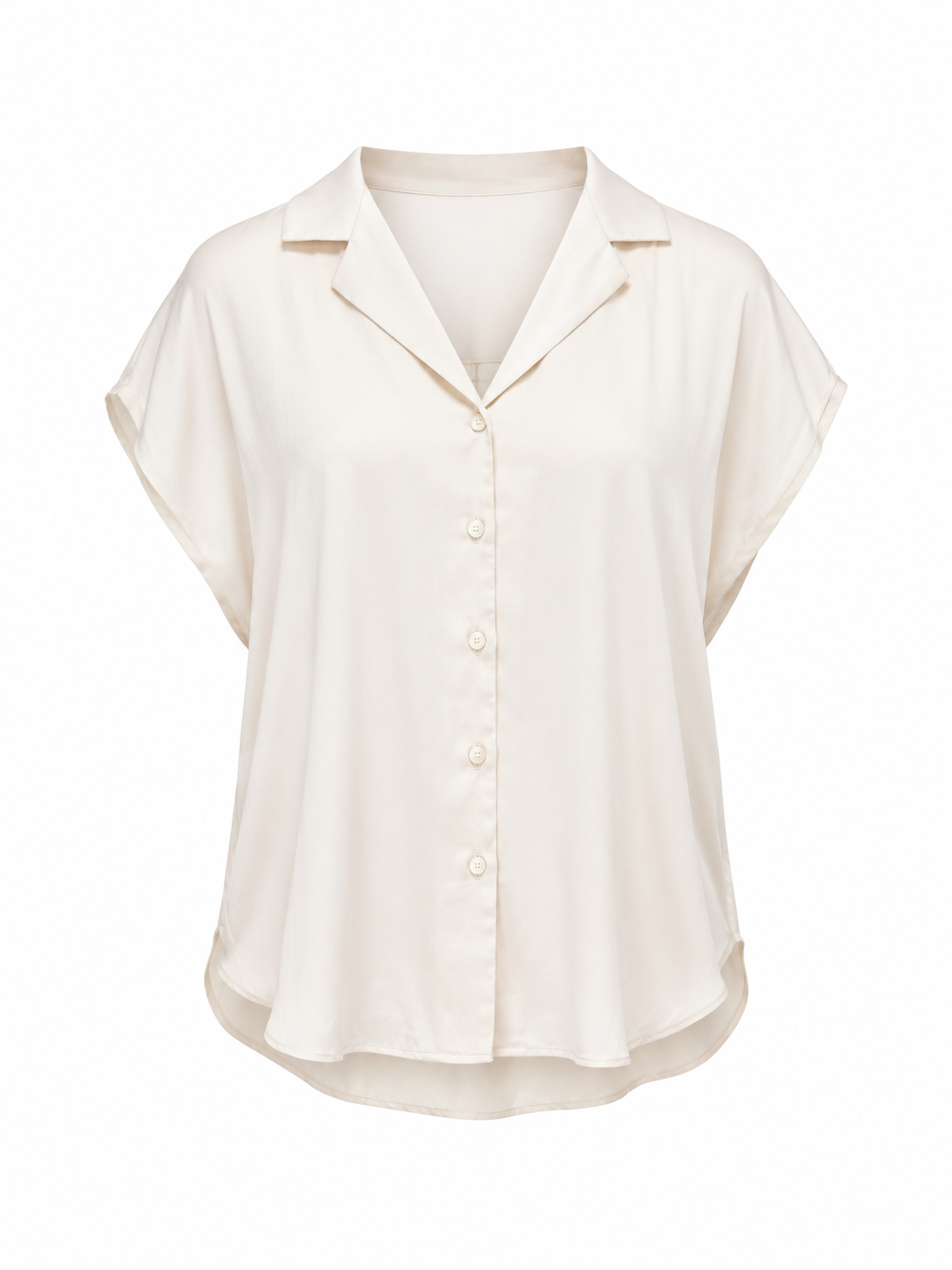 Blusa camisera  botones beige