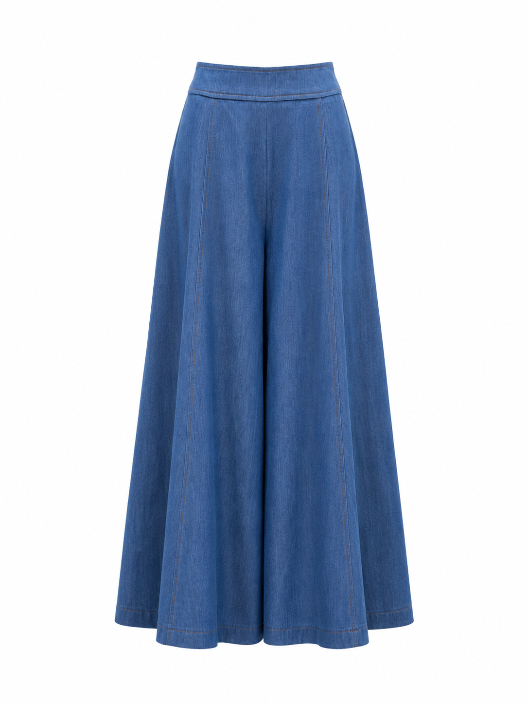 Pantalón palazo mezclilla