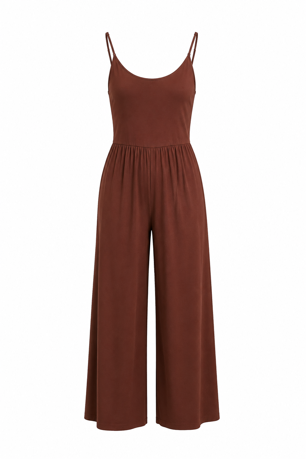 Jumpsuit tirantes café
