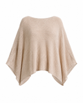 Poncho crema