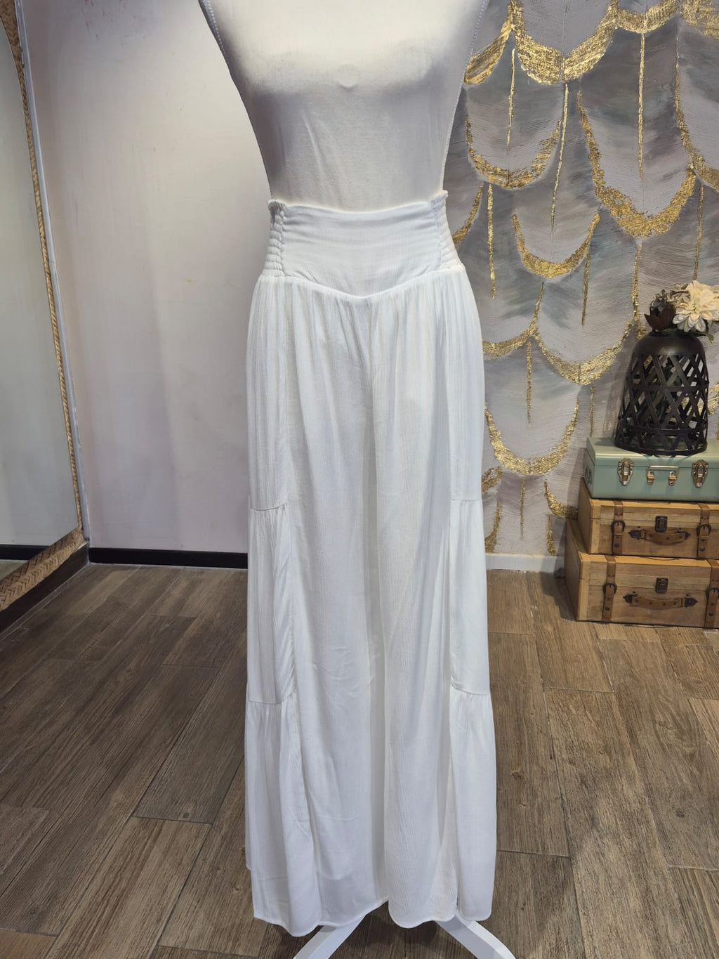 Pantalón palazzo blanco