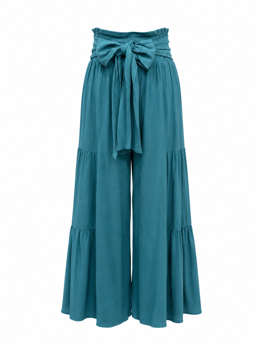 Pantalón palazo azul verdoso