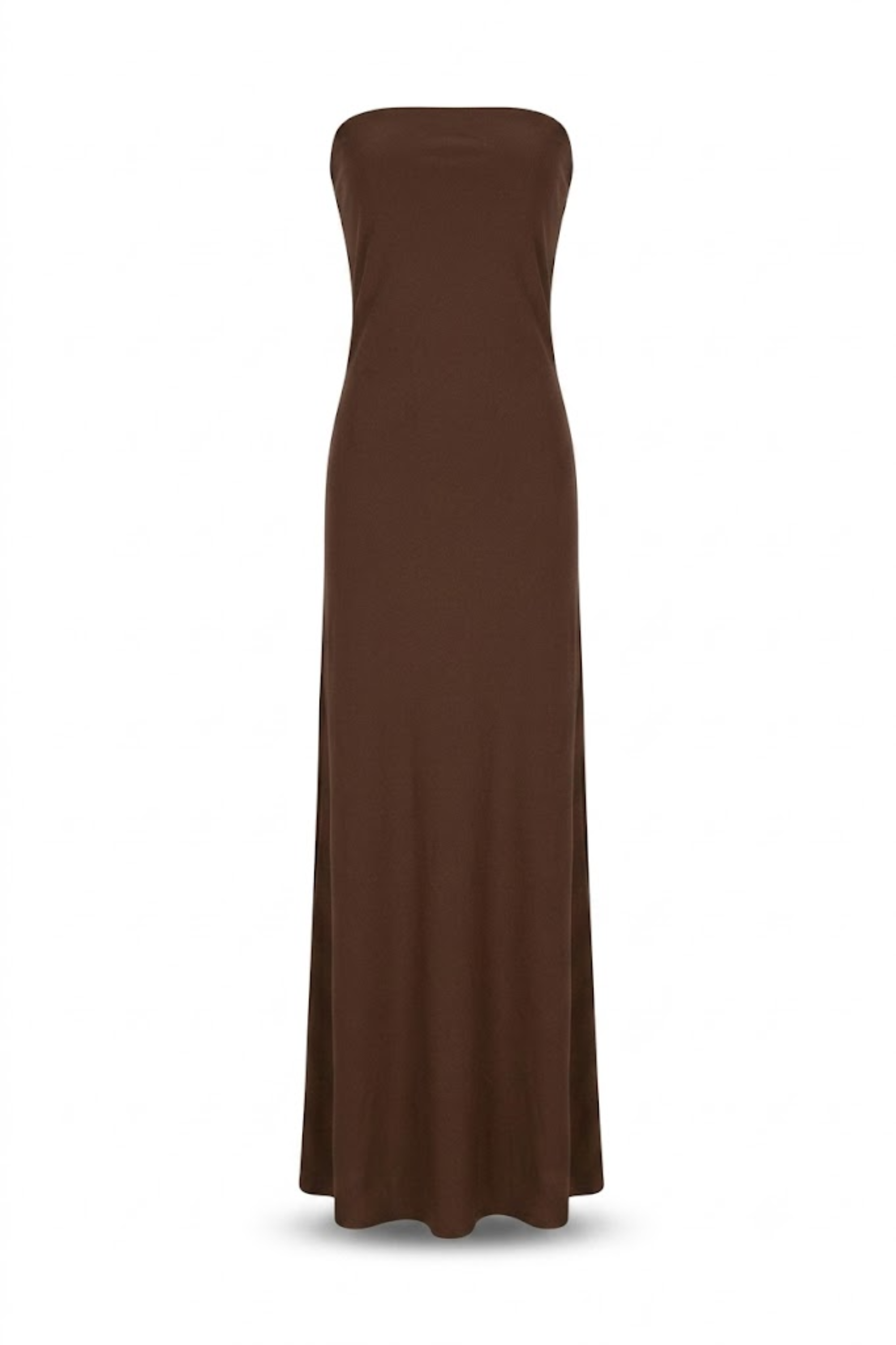 Vestido strapless cafe