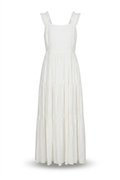 Vestido blanco escalonado