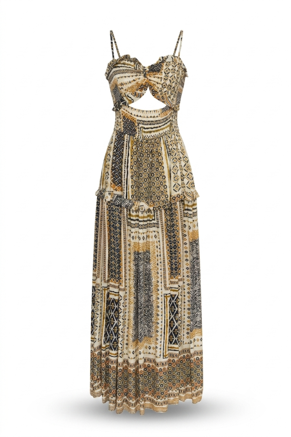 Vestido estampado tribal
