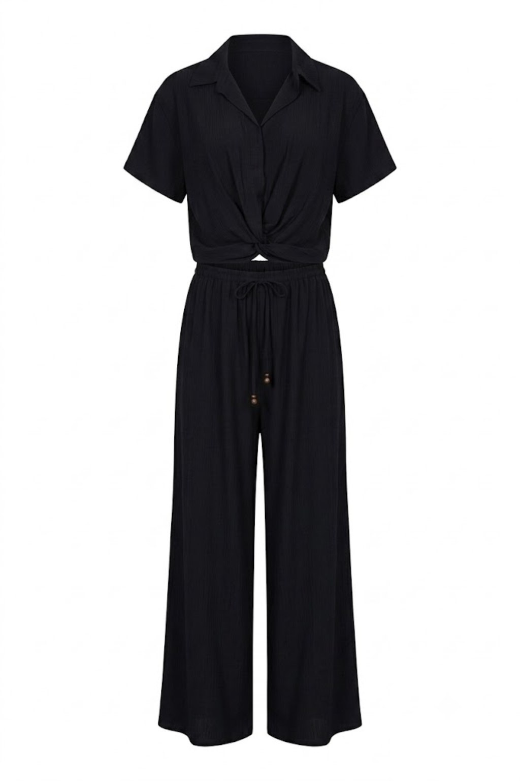 Conjunto negro con pantalón