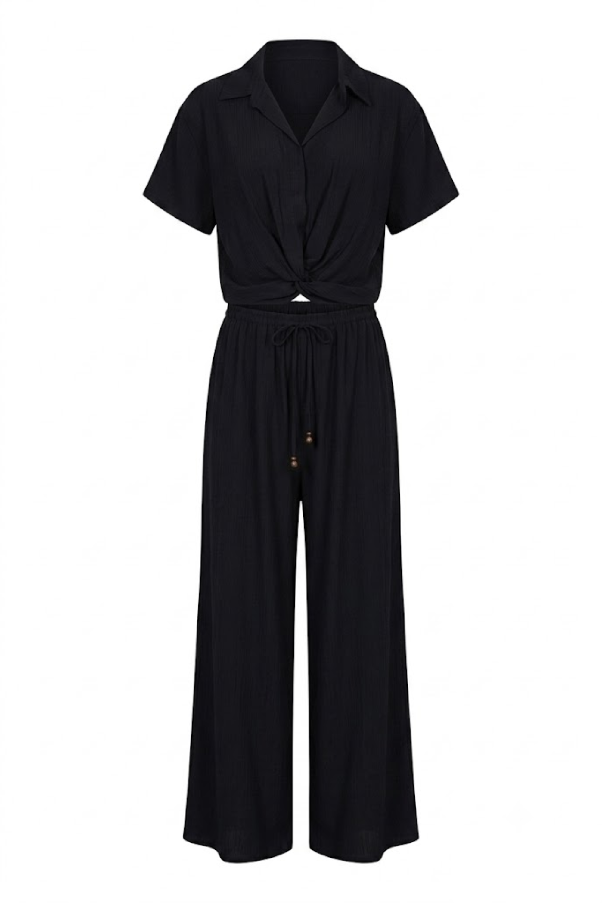 Conjunto negro con pantalón