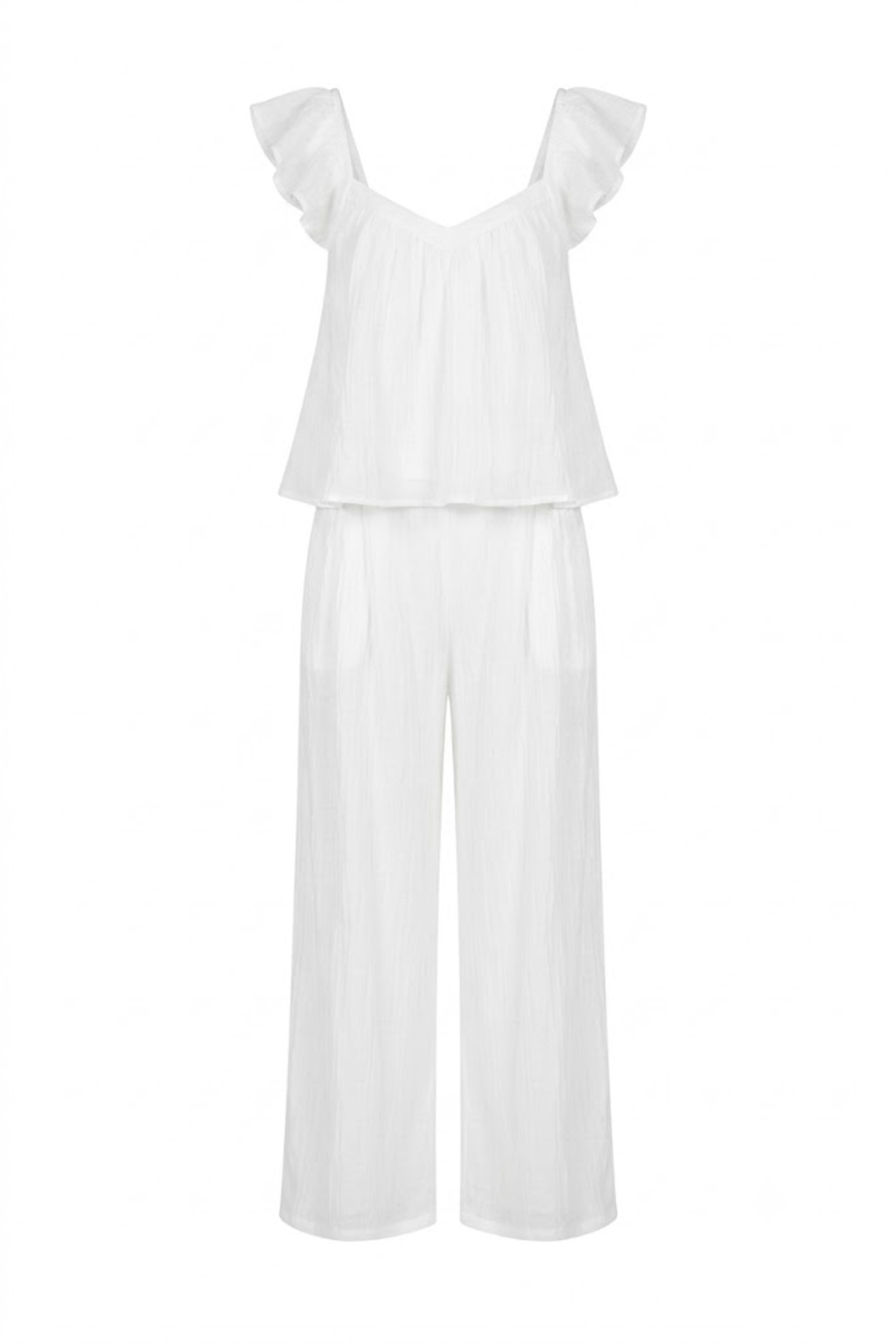 Conjunto Blanco sin mangas