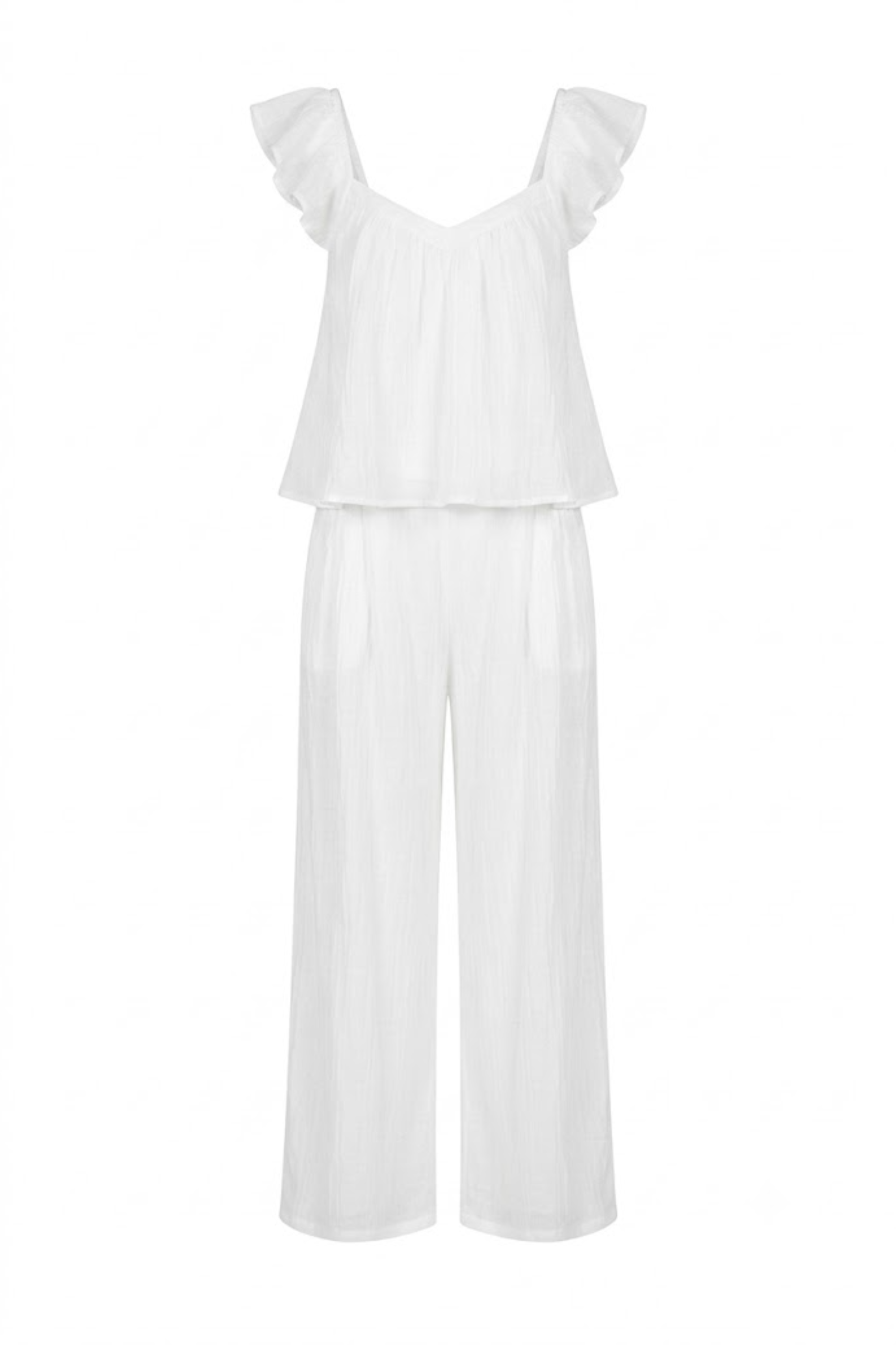 Conjunto Blanco sin mangas