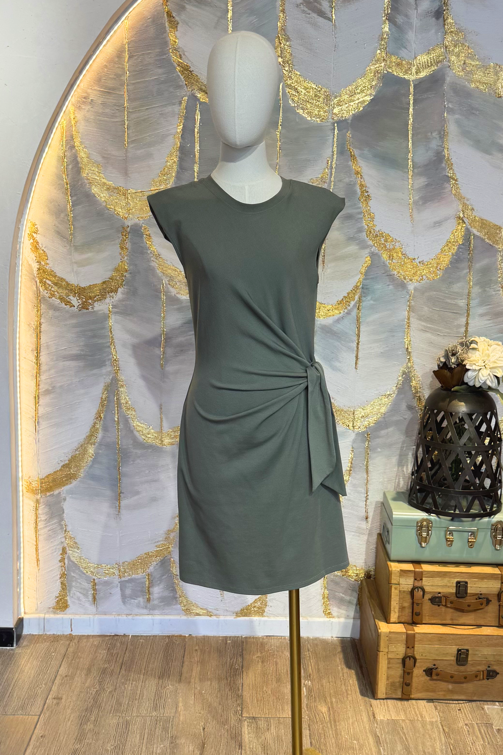 Vestido corto verde