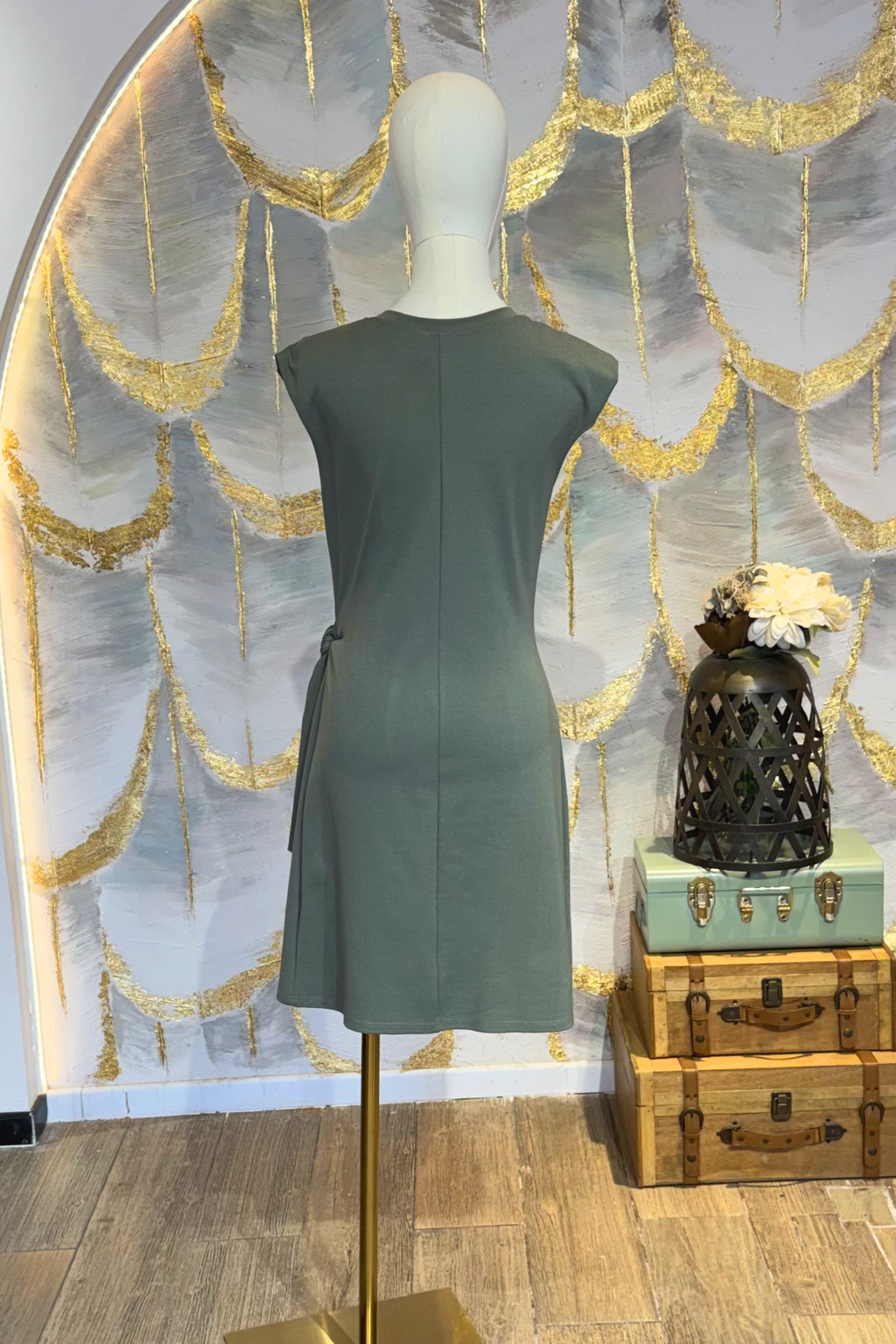 Vestido corto verde