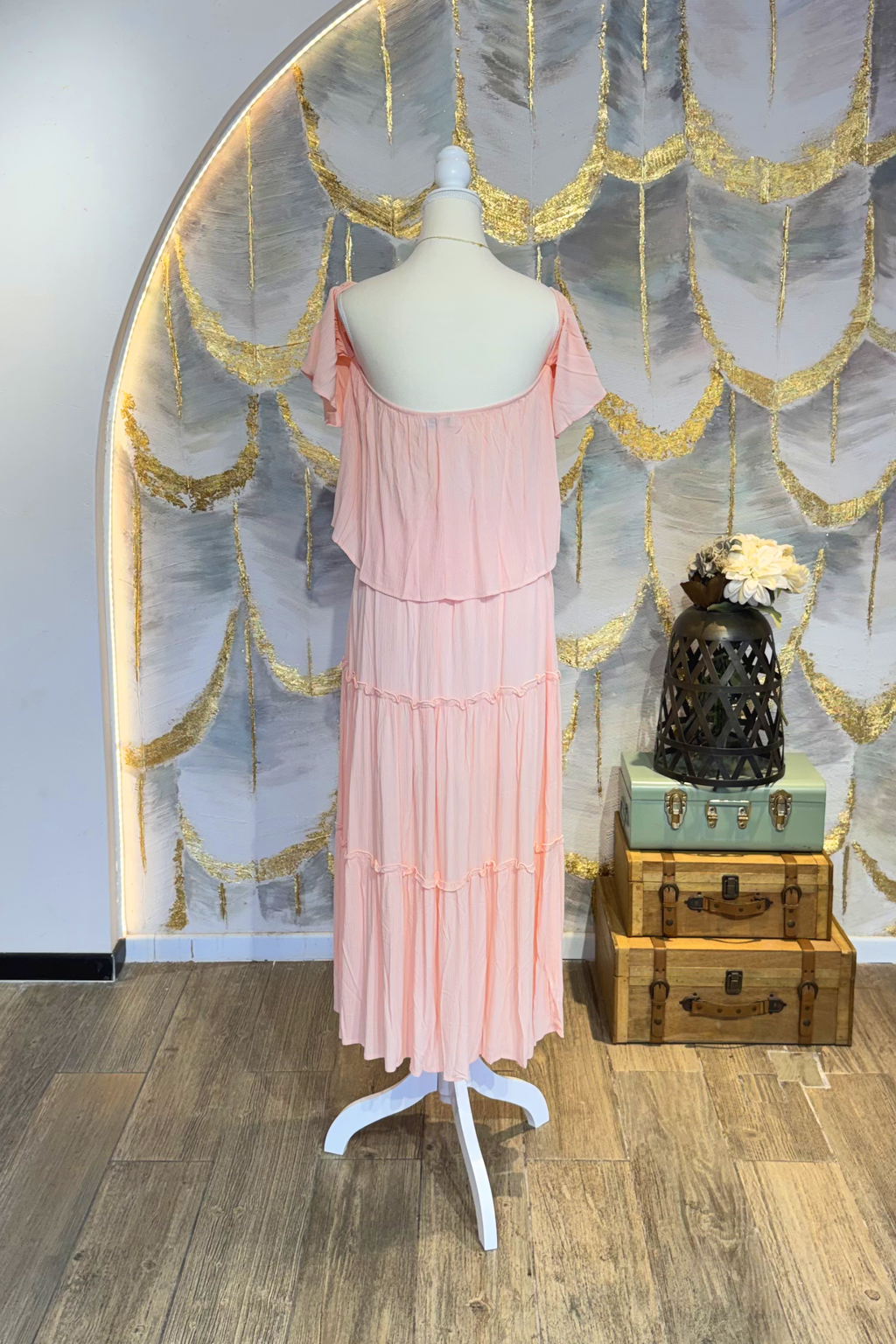 Conjunto rosa con falda