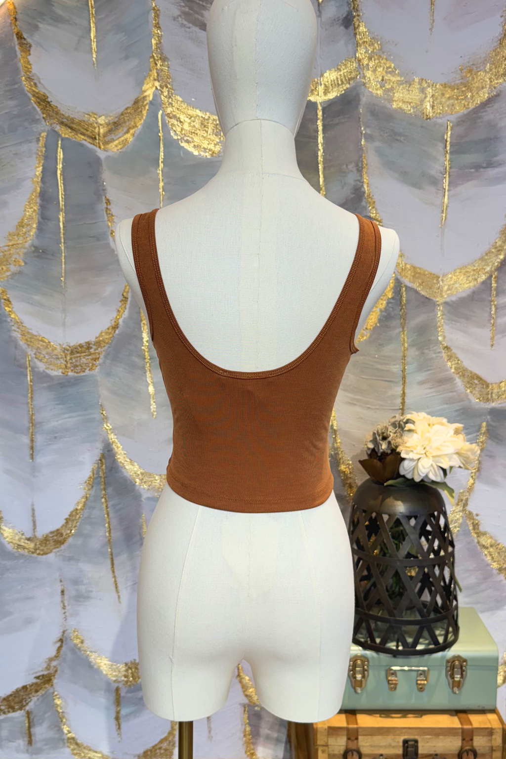 Blusa Camel de tirantes