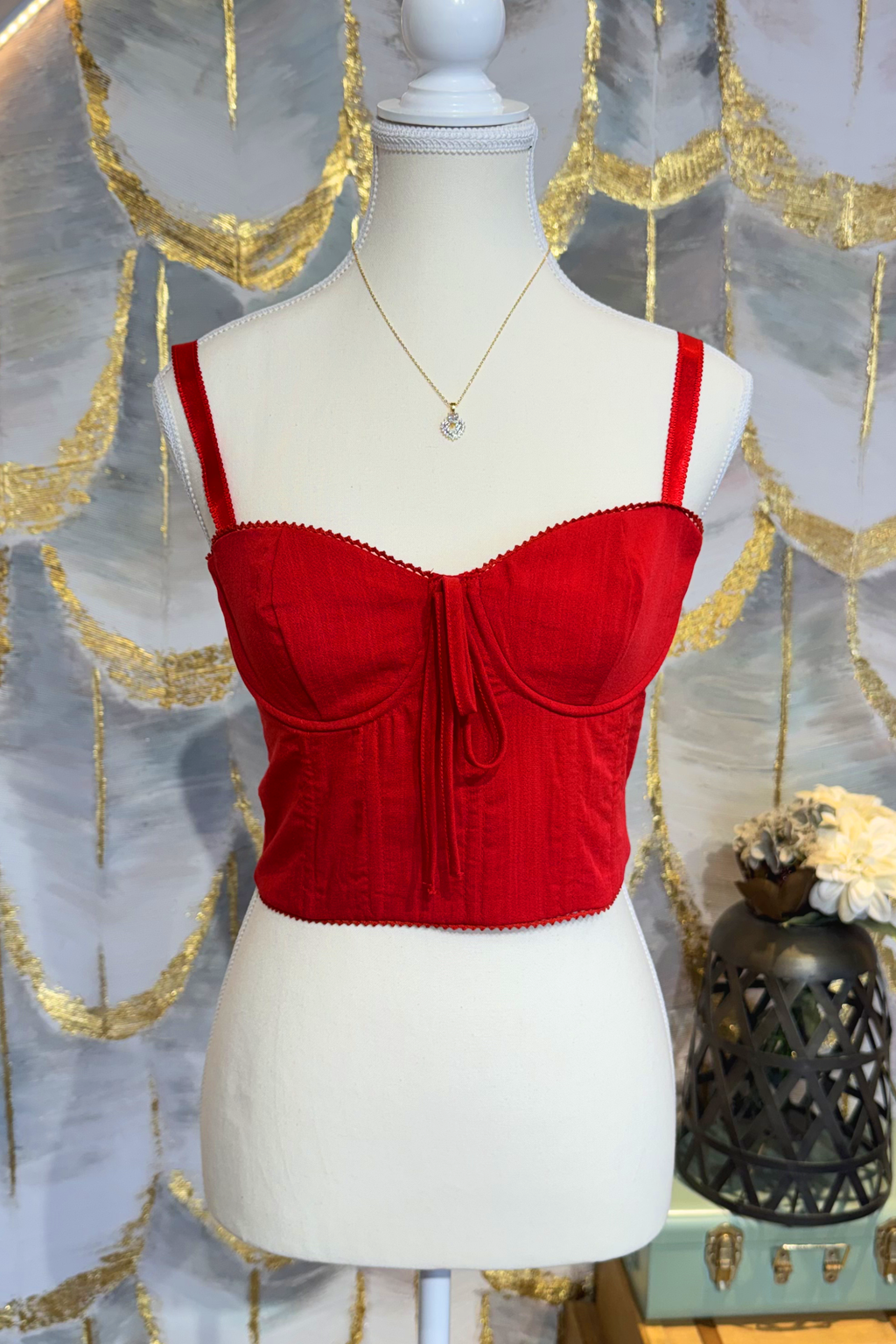 Top tirantes rojo