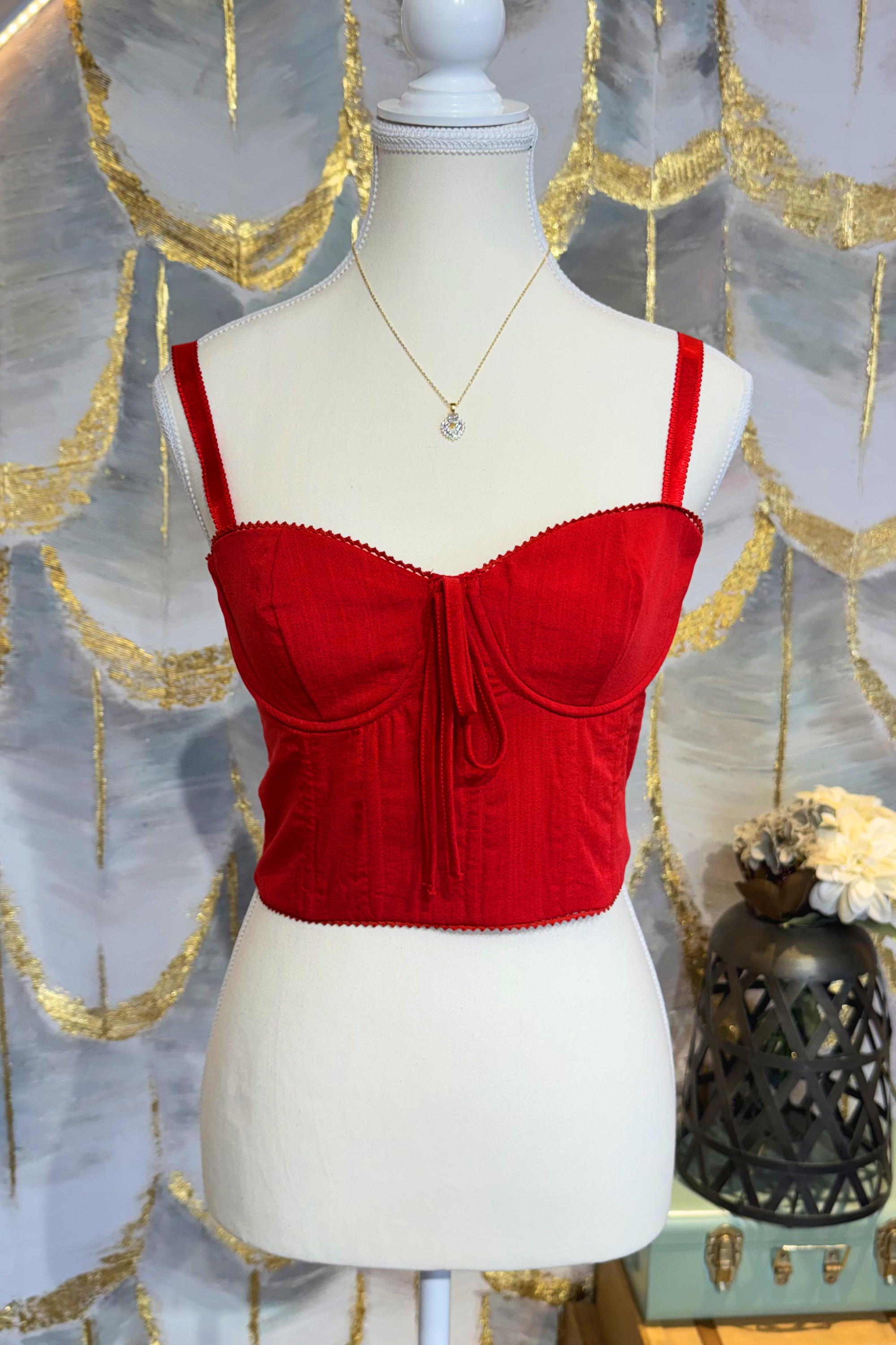 Top tirantes rojo