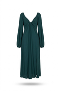 Vestido verde mangas largas