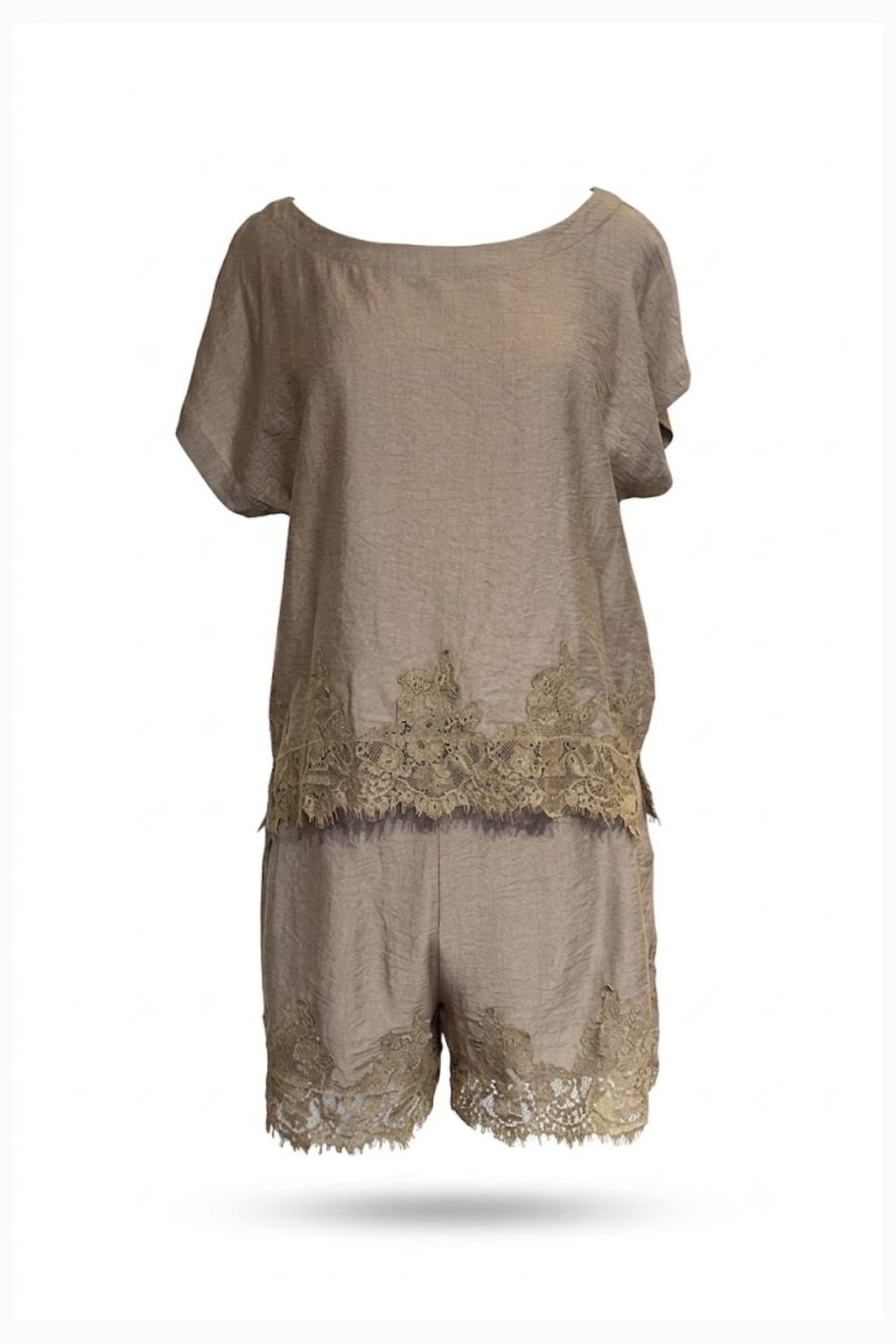 Conjunto de 2 piezas beige