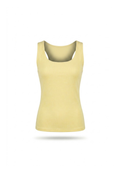 Blusa amarilla sin mangas