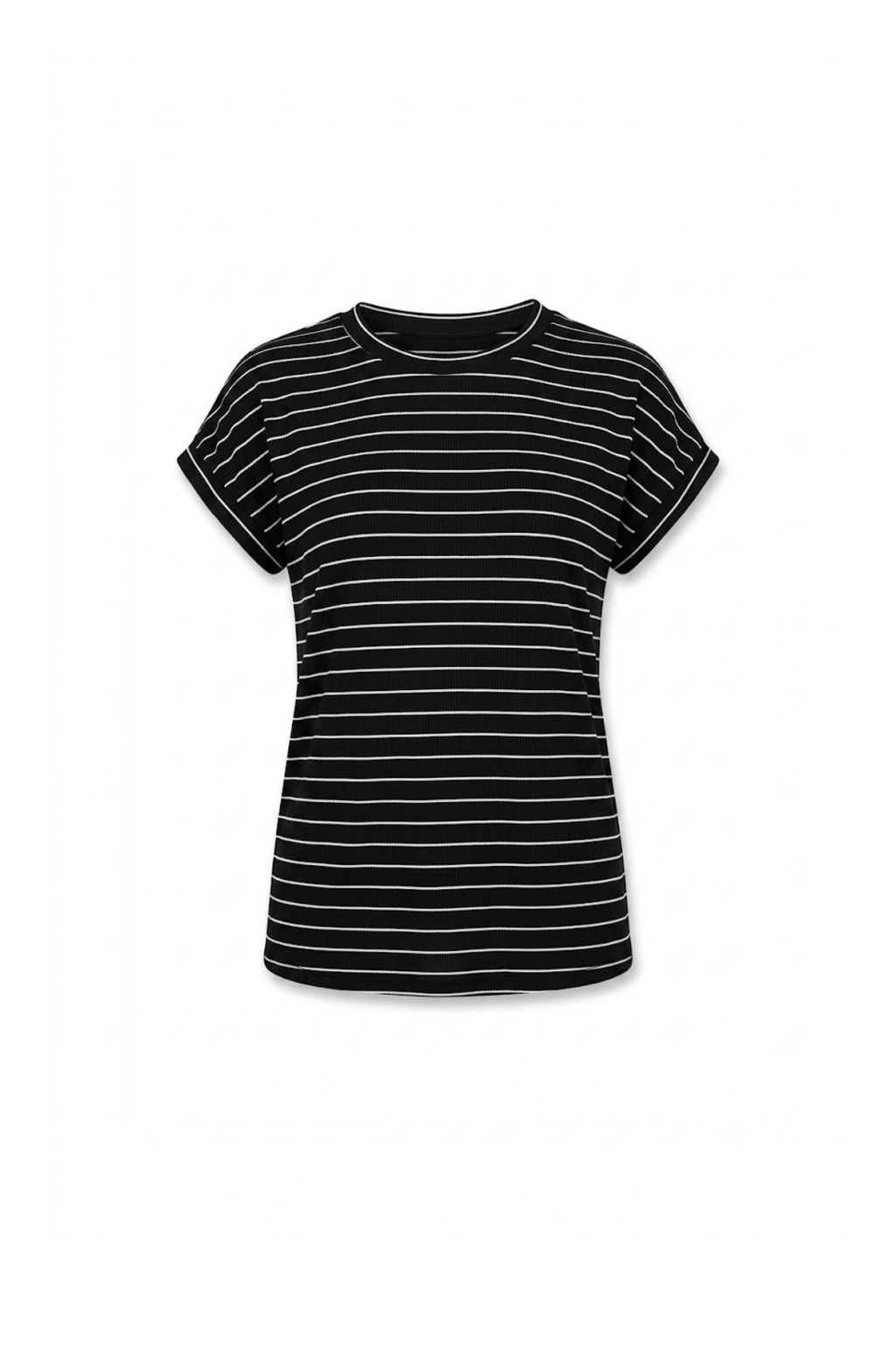 Blusa negra con rayas