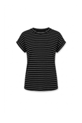 Blusa negra con rayas