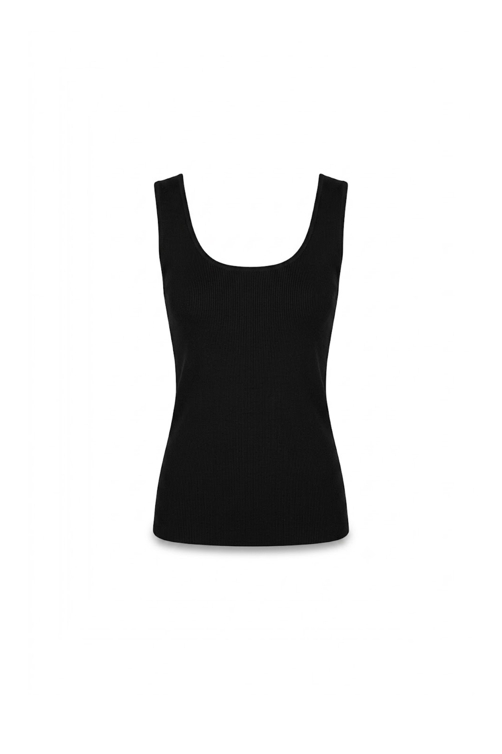 Blusa negra sin mangas