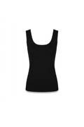 Blusa negra sin mangas
