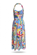 Vestido estampado multicolor