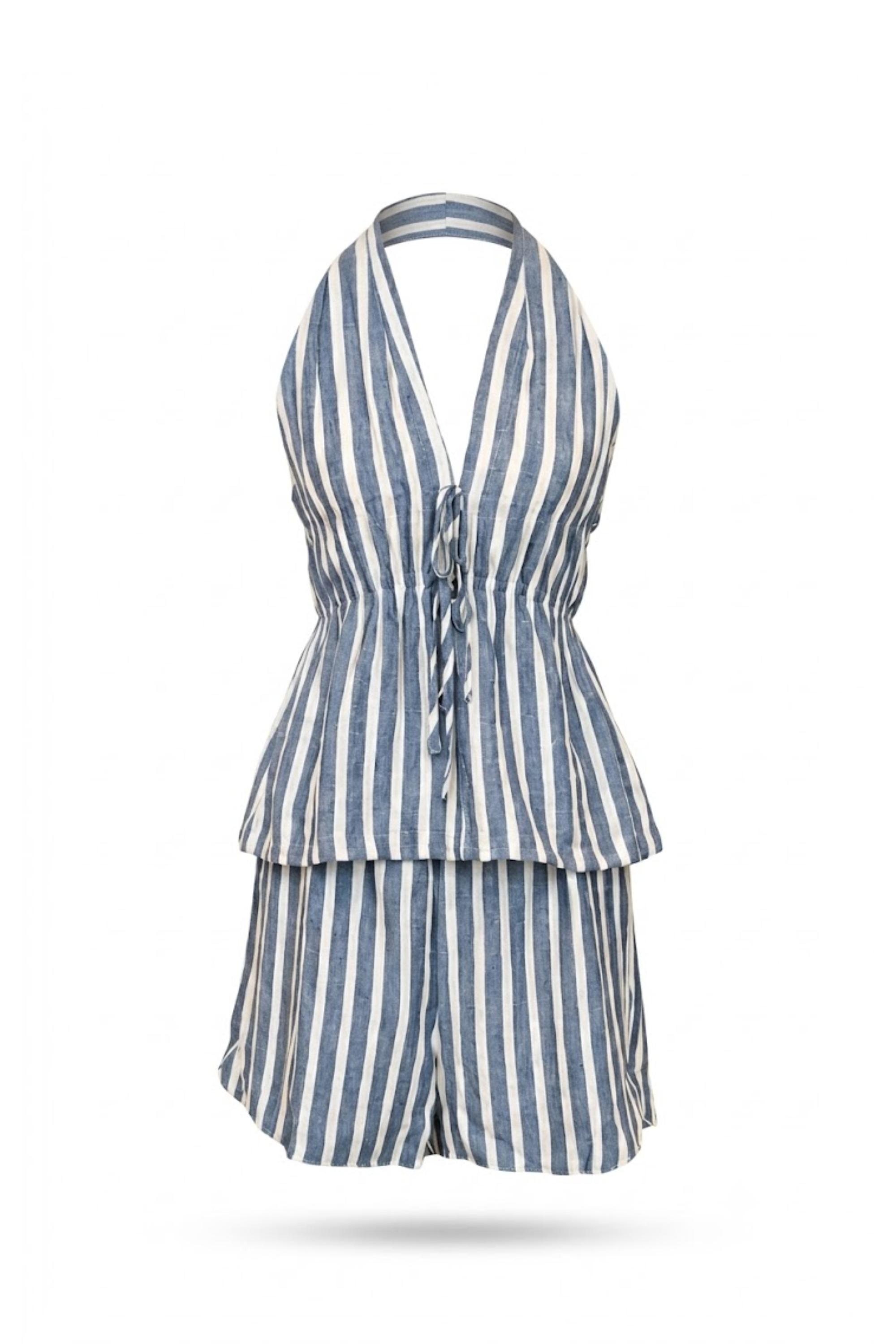 Conjunto Rayado azul Blusa / Short