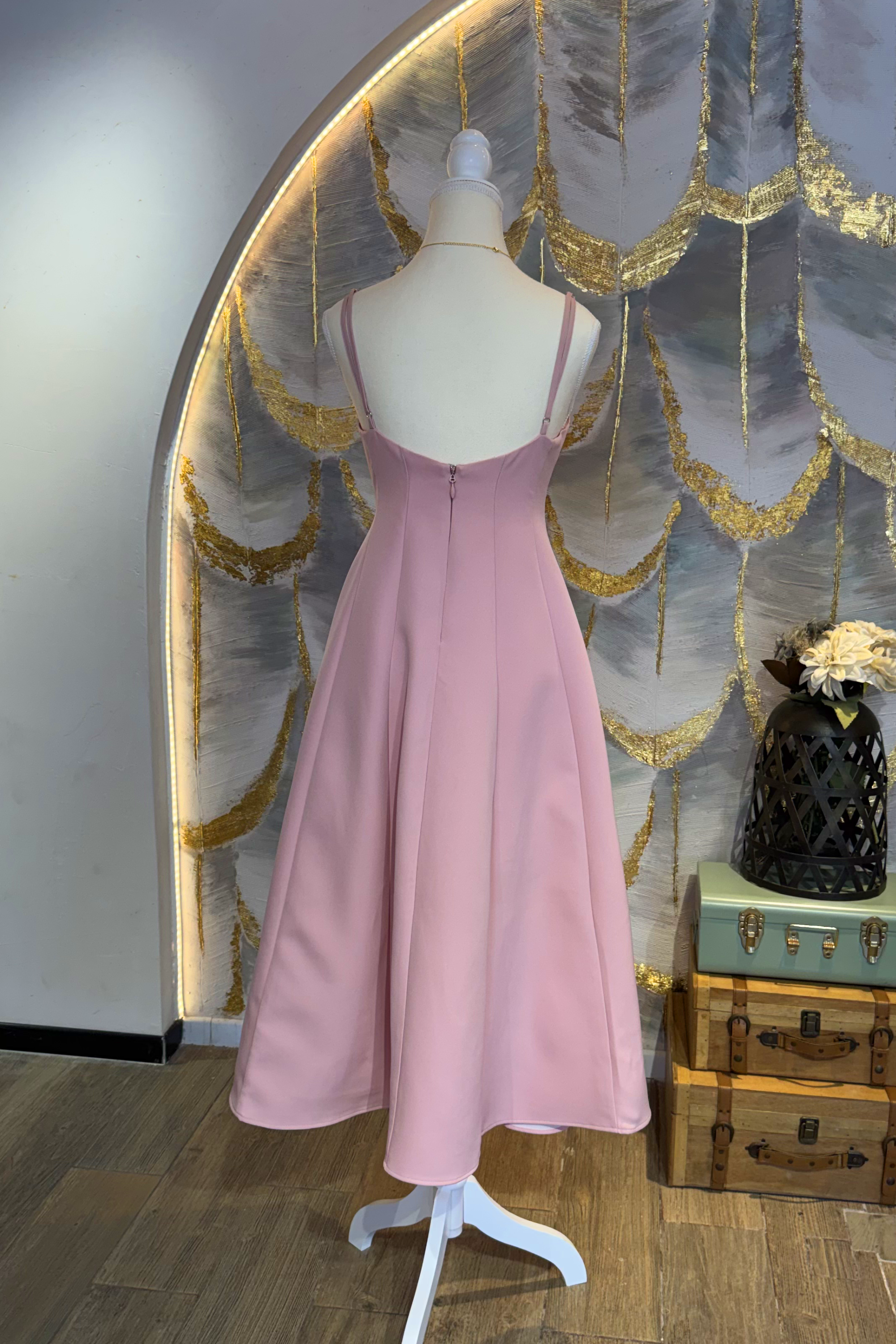 Vestido Rosa de tirantes