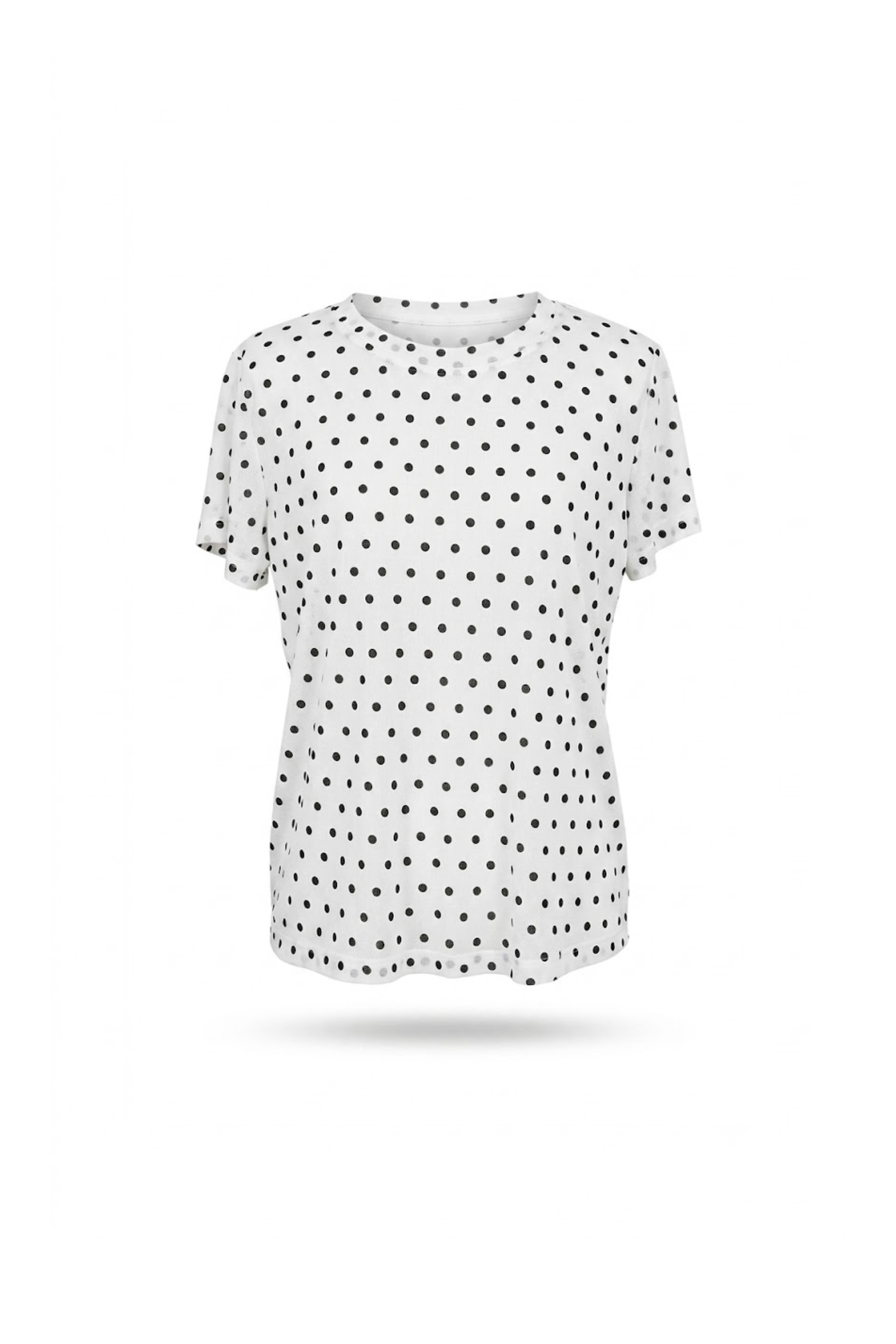 Blusa blanca con puntos