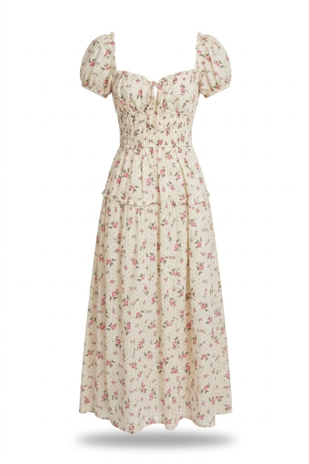 Vestido floral con mangas