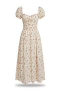 Vestido floral con mangas