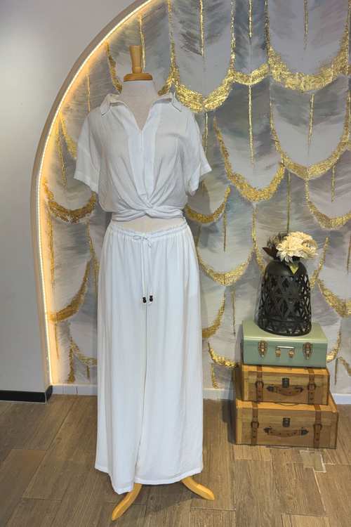 Conjunto Blanco con pantalon