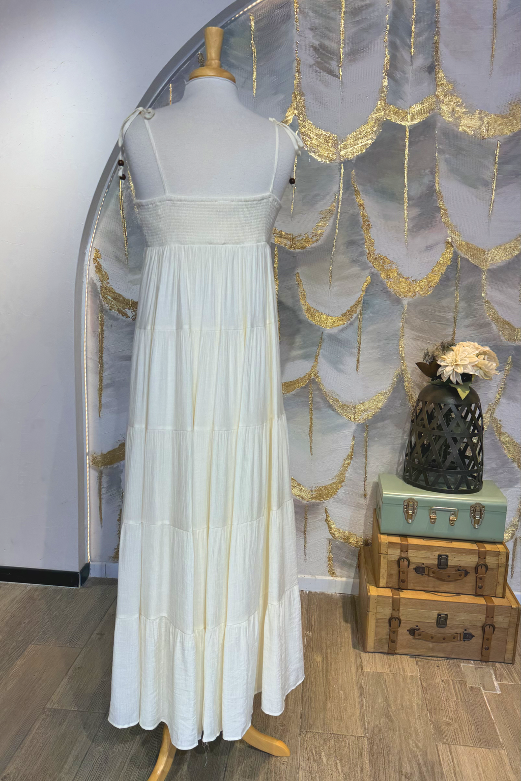 Vestido  ivory halter