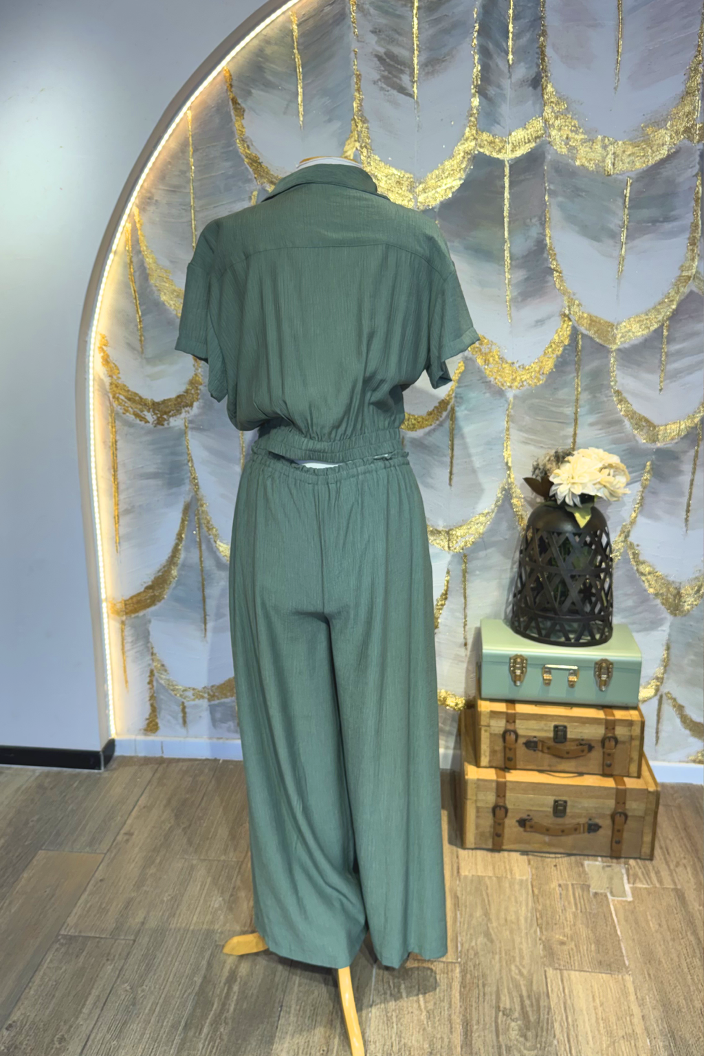 Conjunto Verde con pantalón