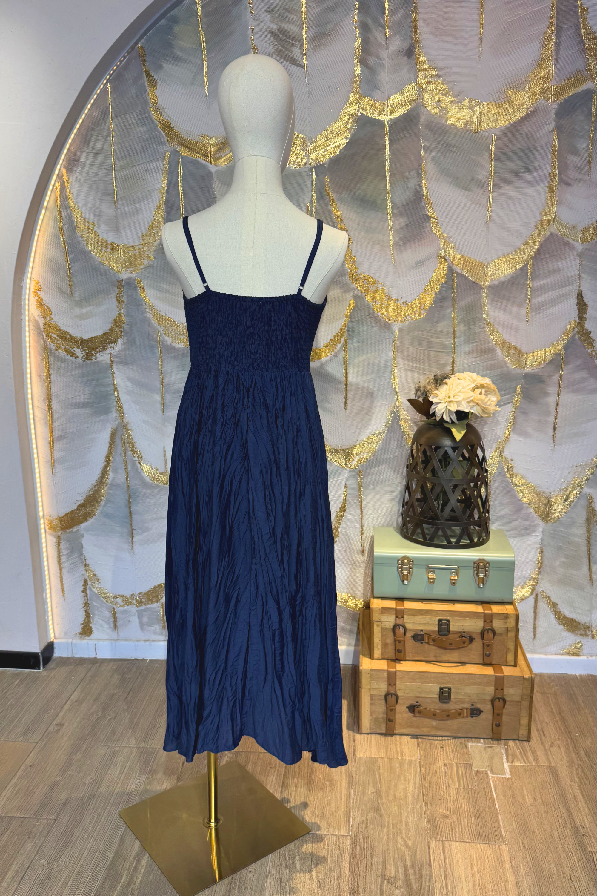 Vestido de tirantes azul