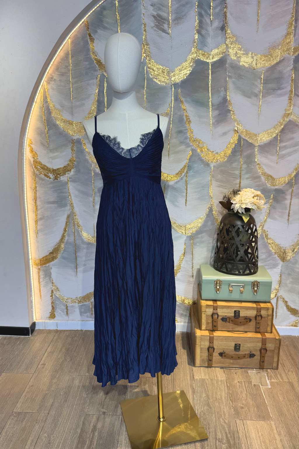 Vestido de tirantes azul