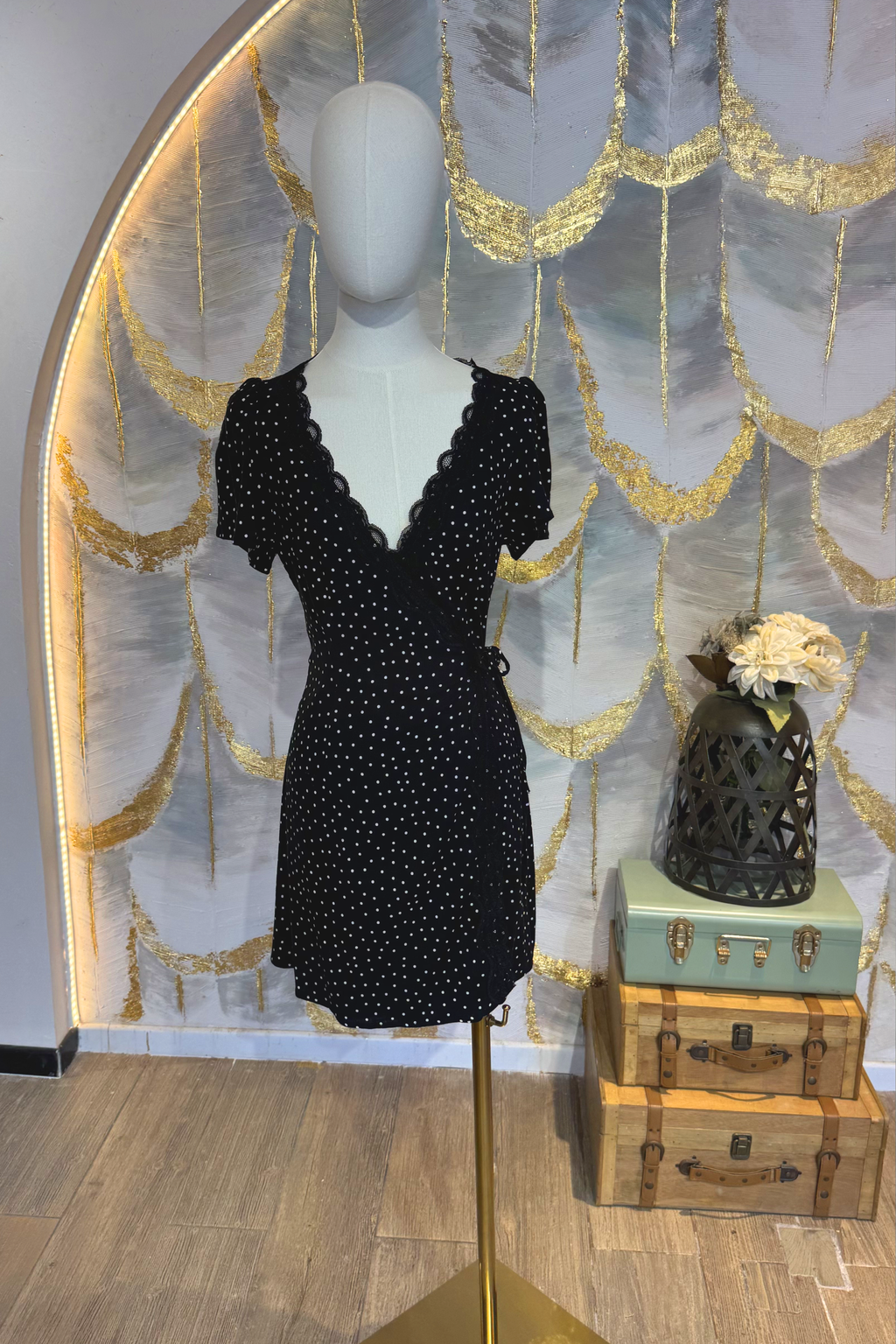 Vestido corto negro