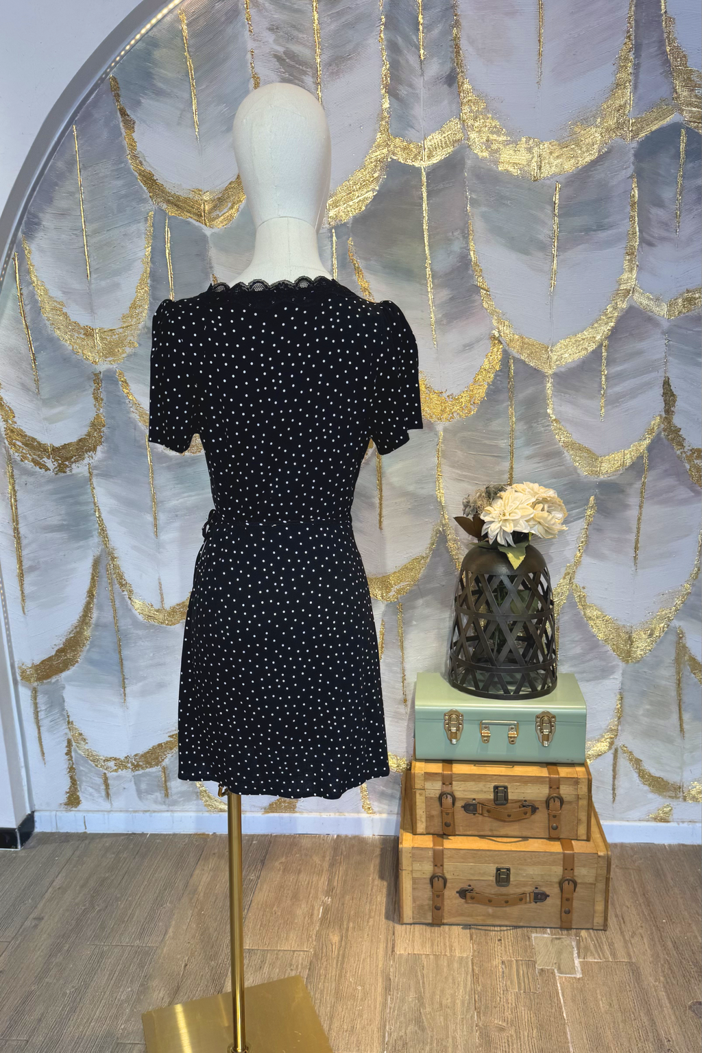 Vestido corto negro
