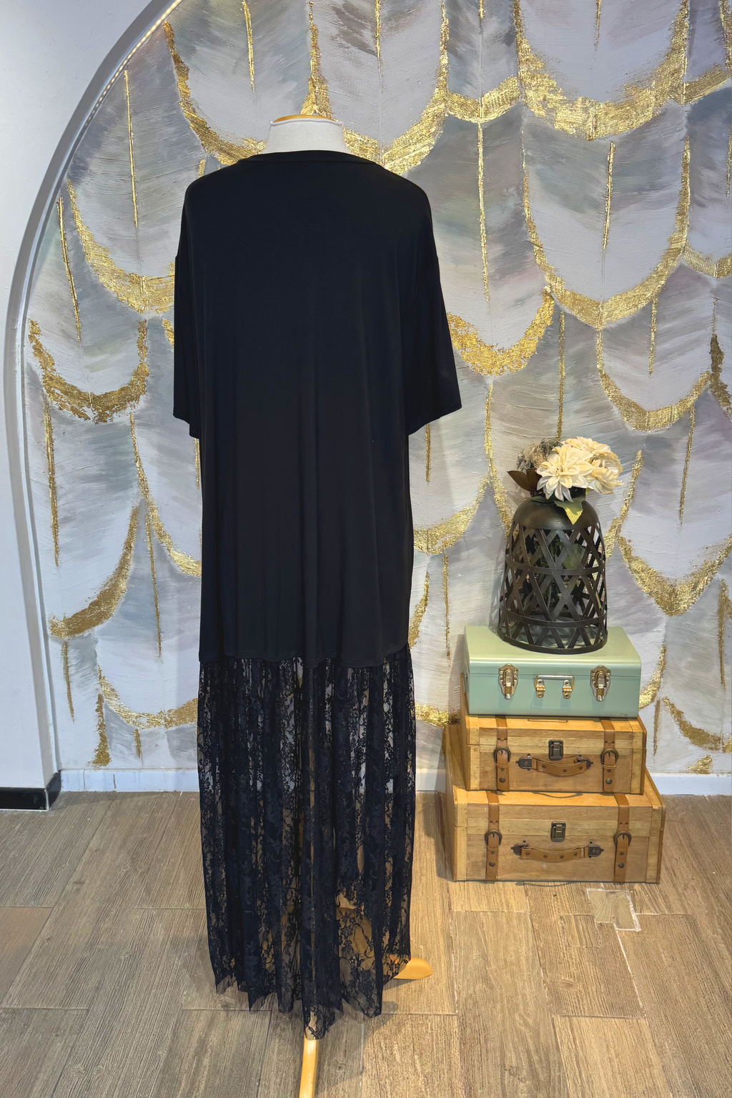 Vestido largo negro