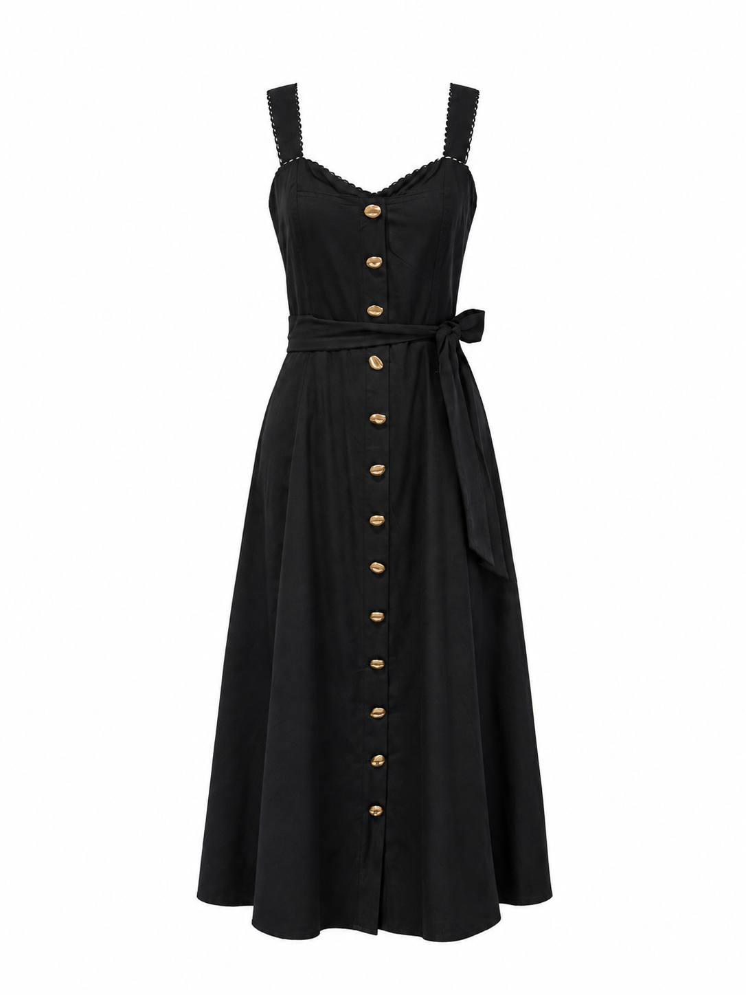 Vestido negro Lino
