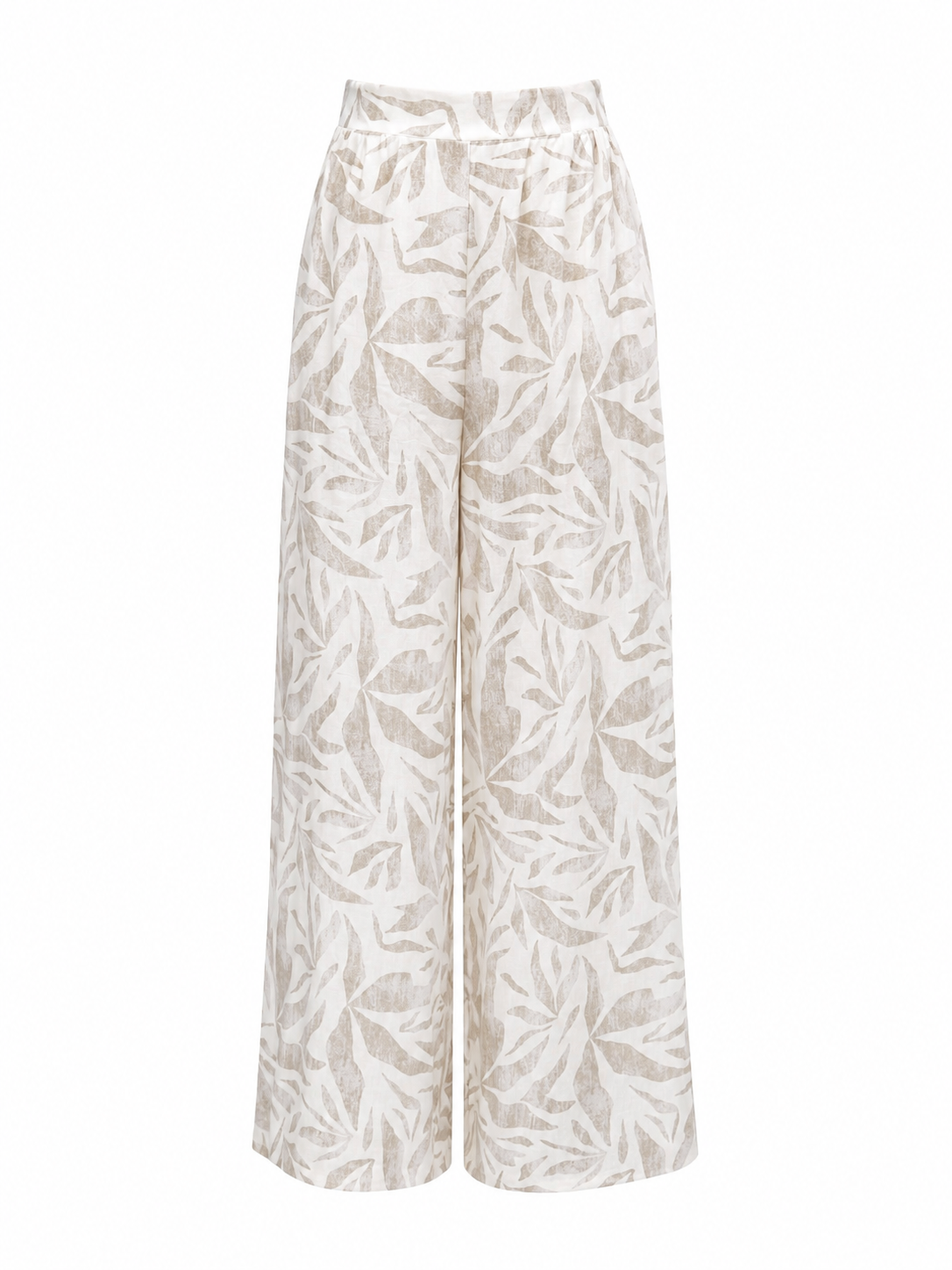 Pantalón gris y blanco